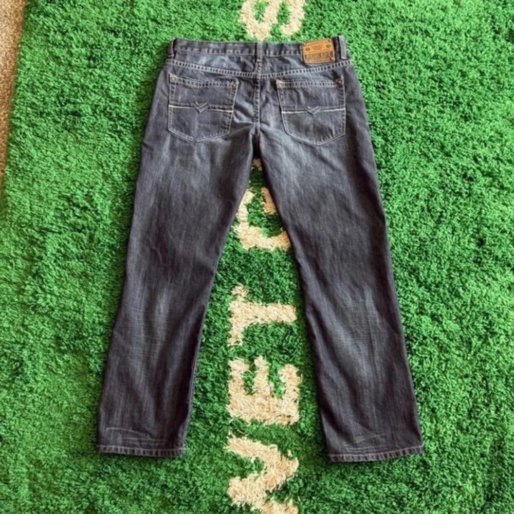 Request Premium Denim Goods Co. Distressed Jeans - Pink Detail, Designer Style - Picture 2 of 7